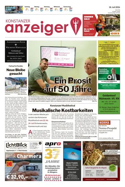 Konstanzer Anzeiger 2026-07-18