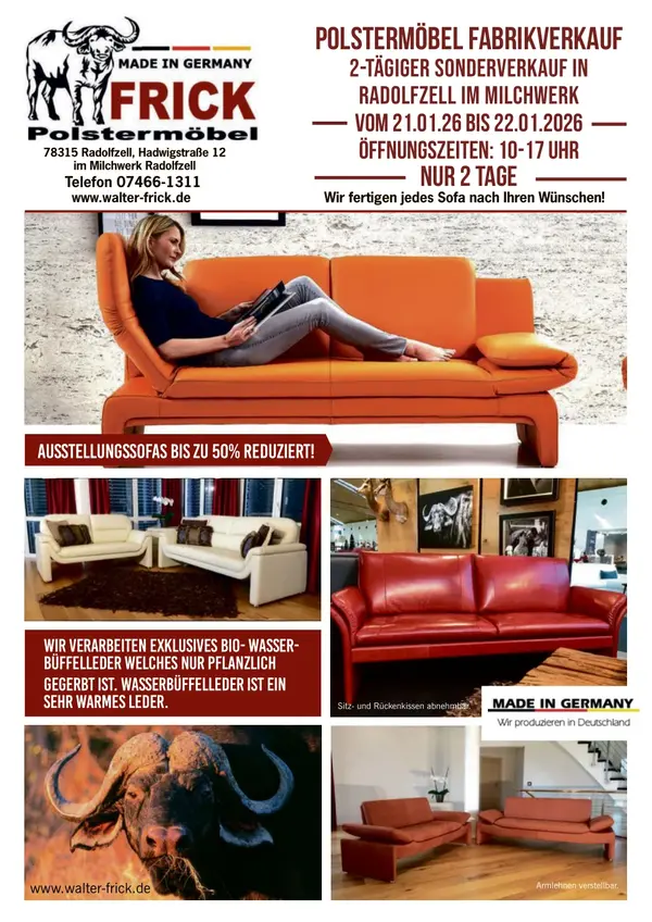 Walter Frick GmbH Polstermöbel 2026-01-20