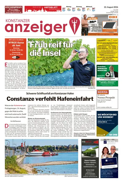 Konstanzer Anzeiger 2026-08-22
